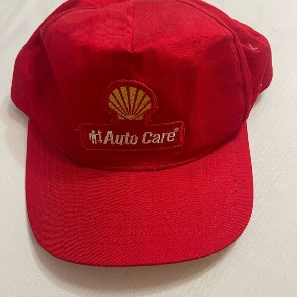 Vintage 80s 90s Snapback Hat Cap Shell Has Oil Company Auto Care Trucker - Picture 2 of 6